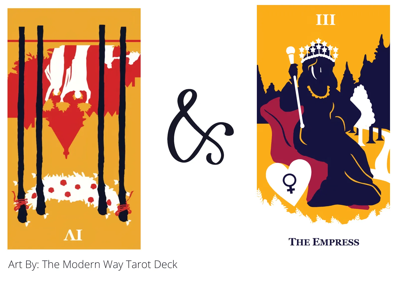 Four Of Wands Reversed AND The Empress Tarot Cards Meaning