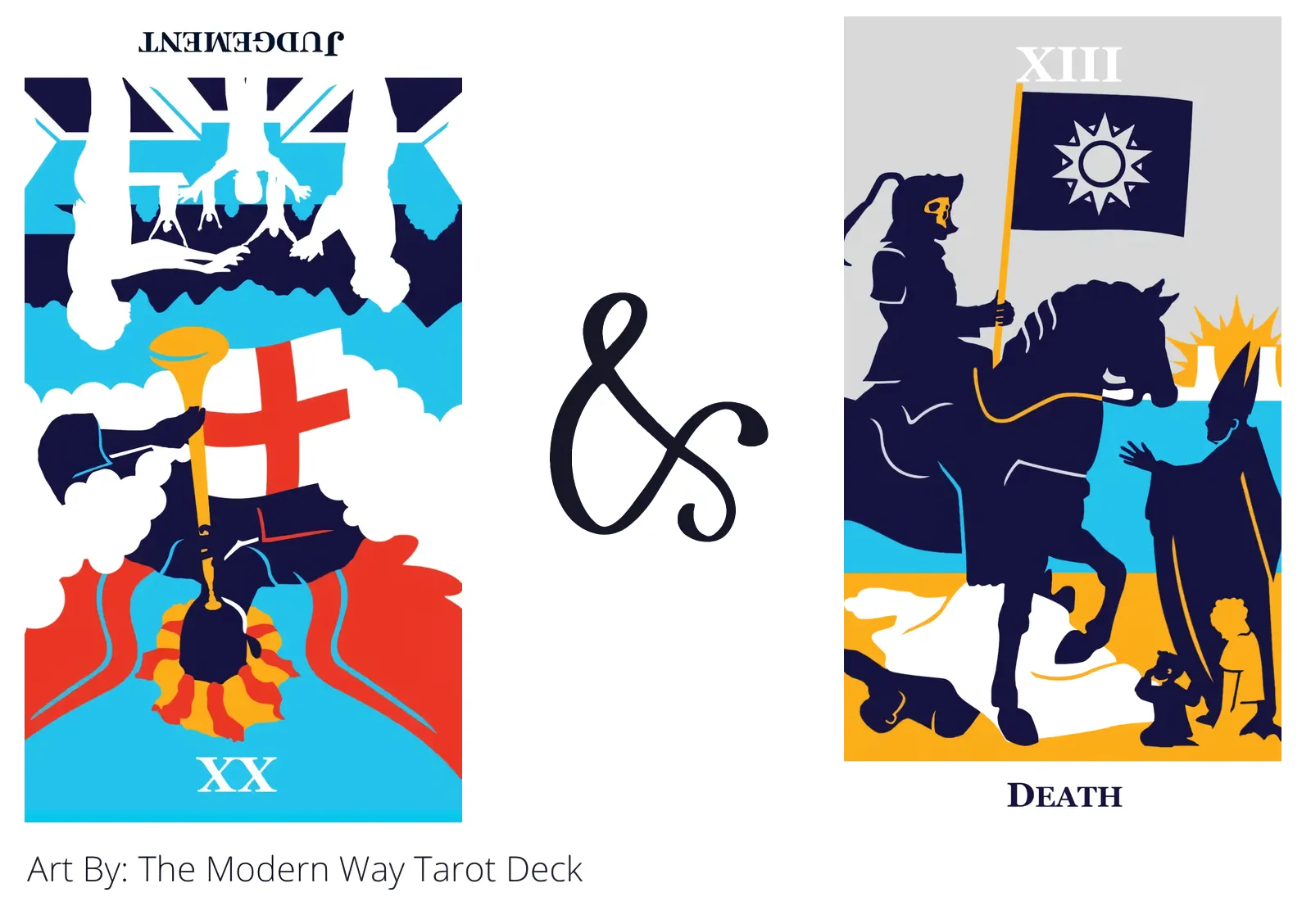 judgement reversed and death tarot cards together