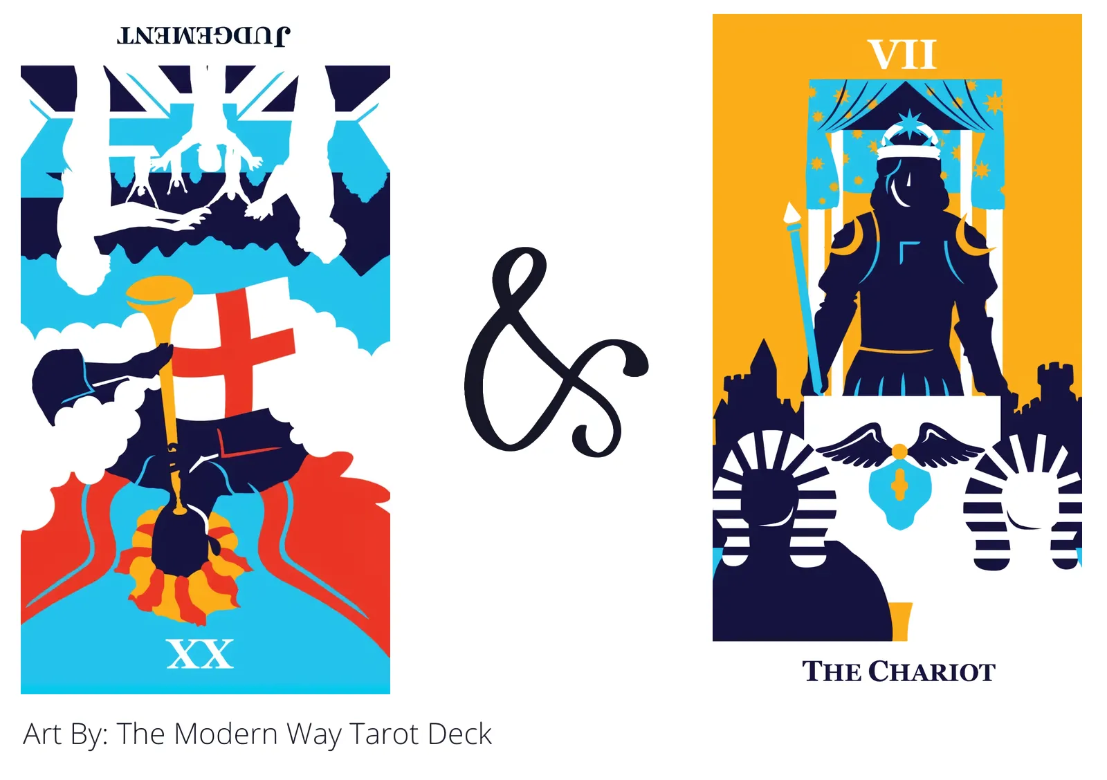 judgement reversed and the chariot tarot cards together