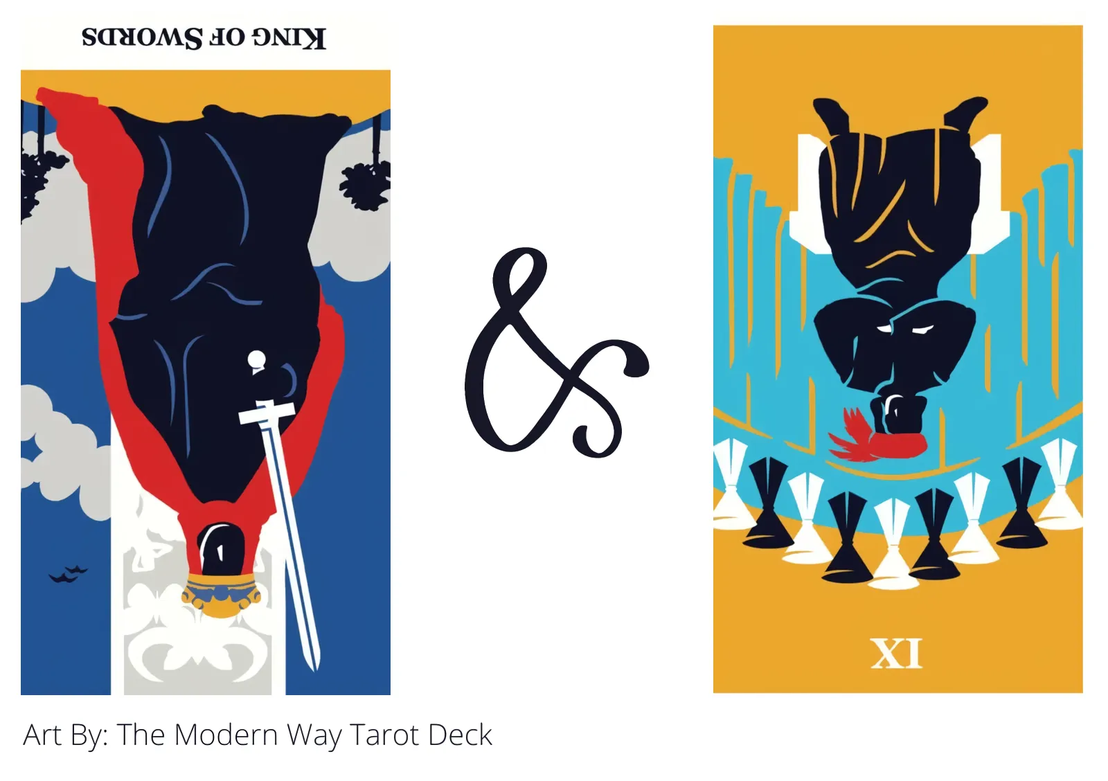 king of swords reversed and nine of cups reversed tarot cards together