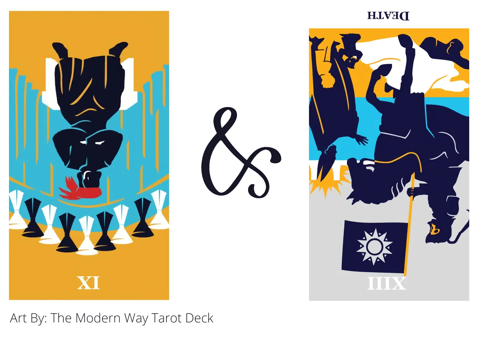 nine of cups reversed and death reversed tarot cards together