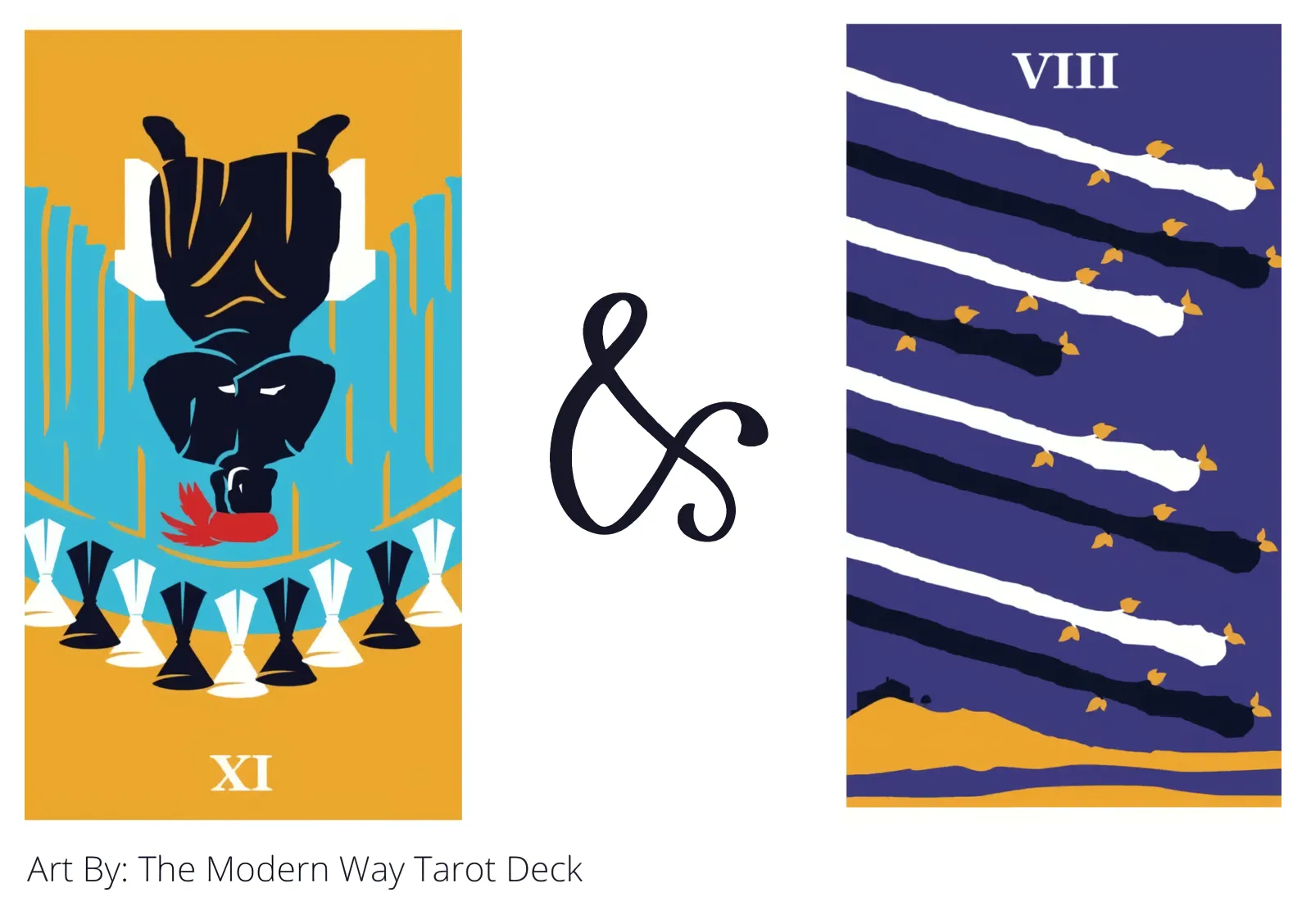 nine of cups reversed and eight of wands tarot cards together