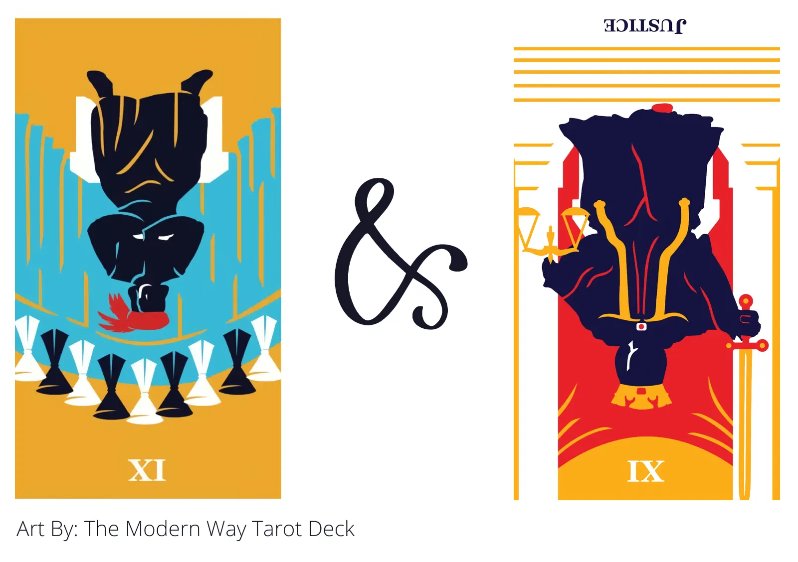 nine of cups reversed and justice reversed tarot cards together