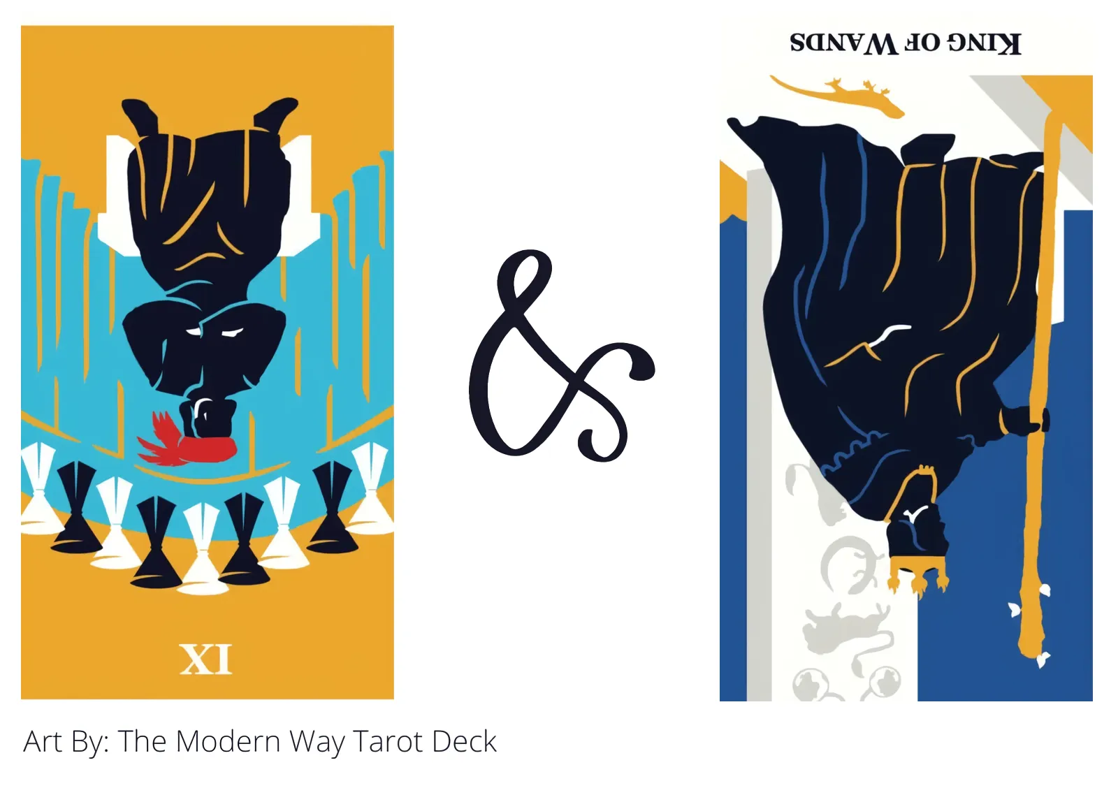 nine of cups reversed and king of wands reversed tarot cards together