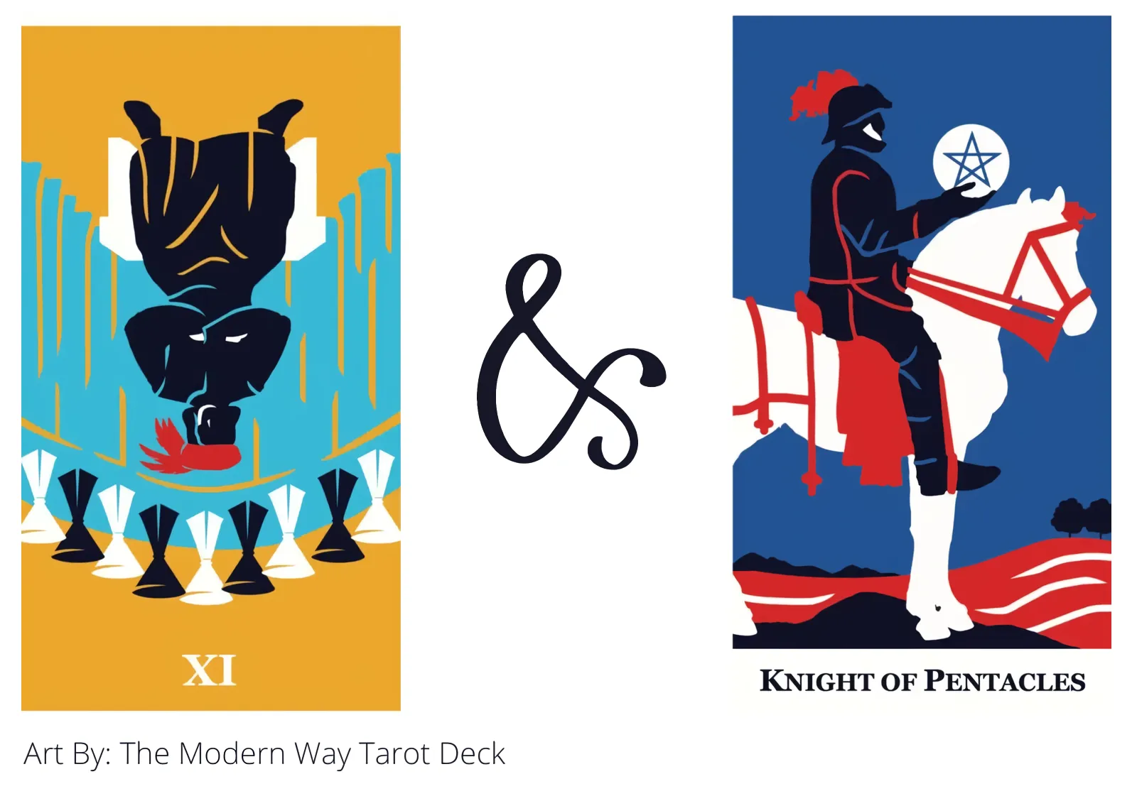 nine of cups reversed and knight of pentacles tarot cards together