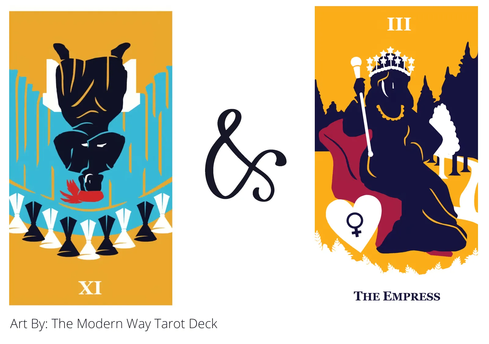 nine of cups reversed and the empress tarot cards together