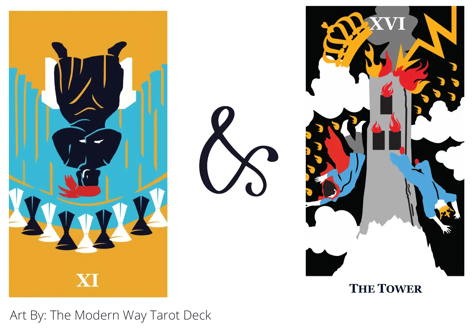 nine of cups reversed and the tower tarot cards together