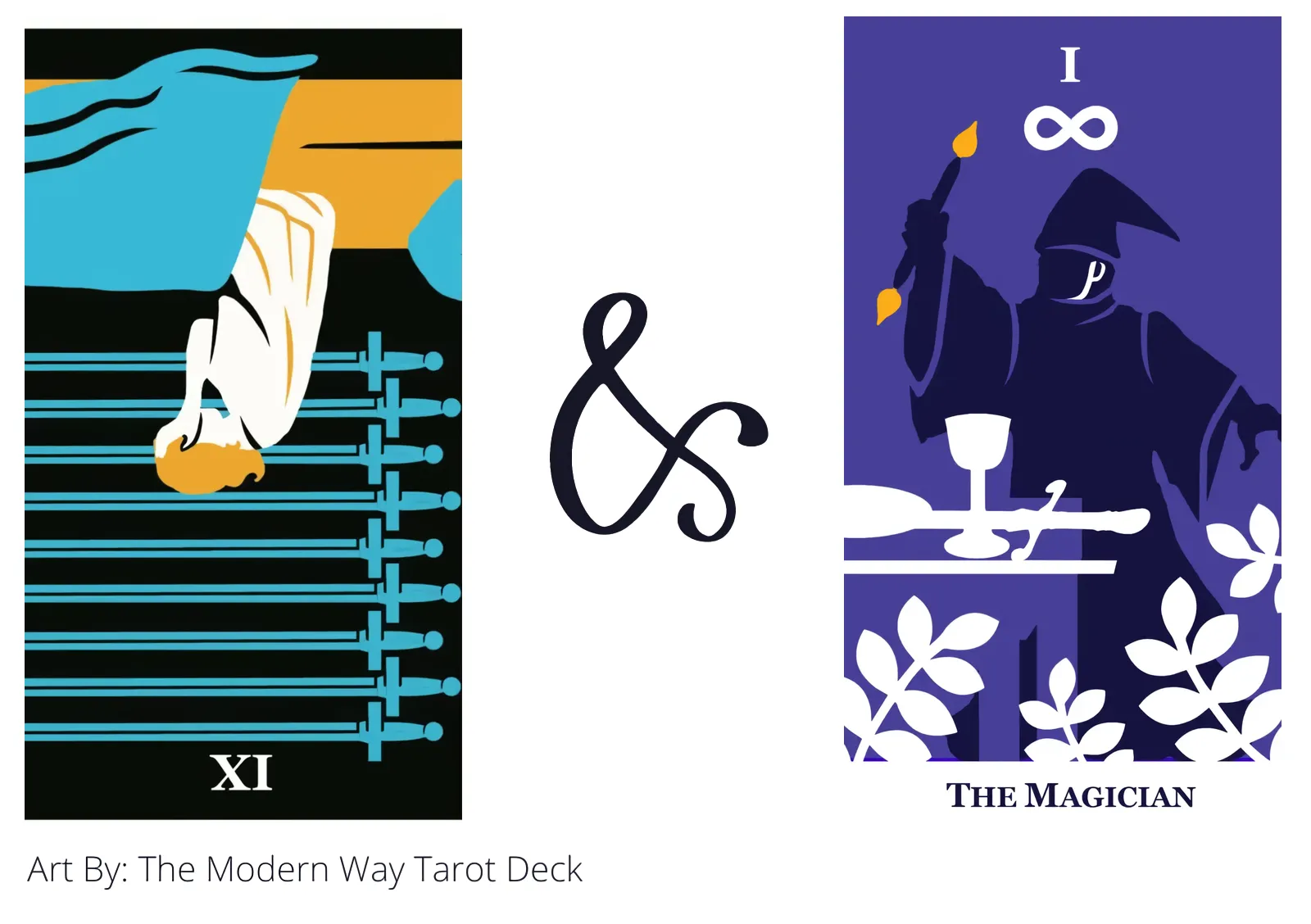 nine of swords reversed and the magician tarot cards together