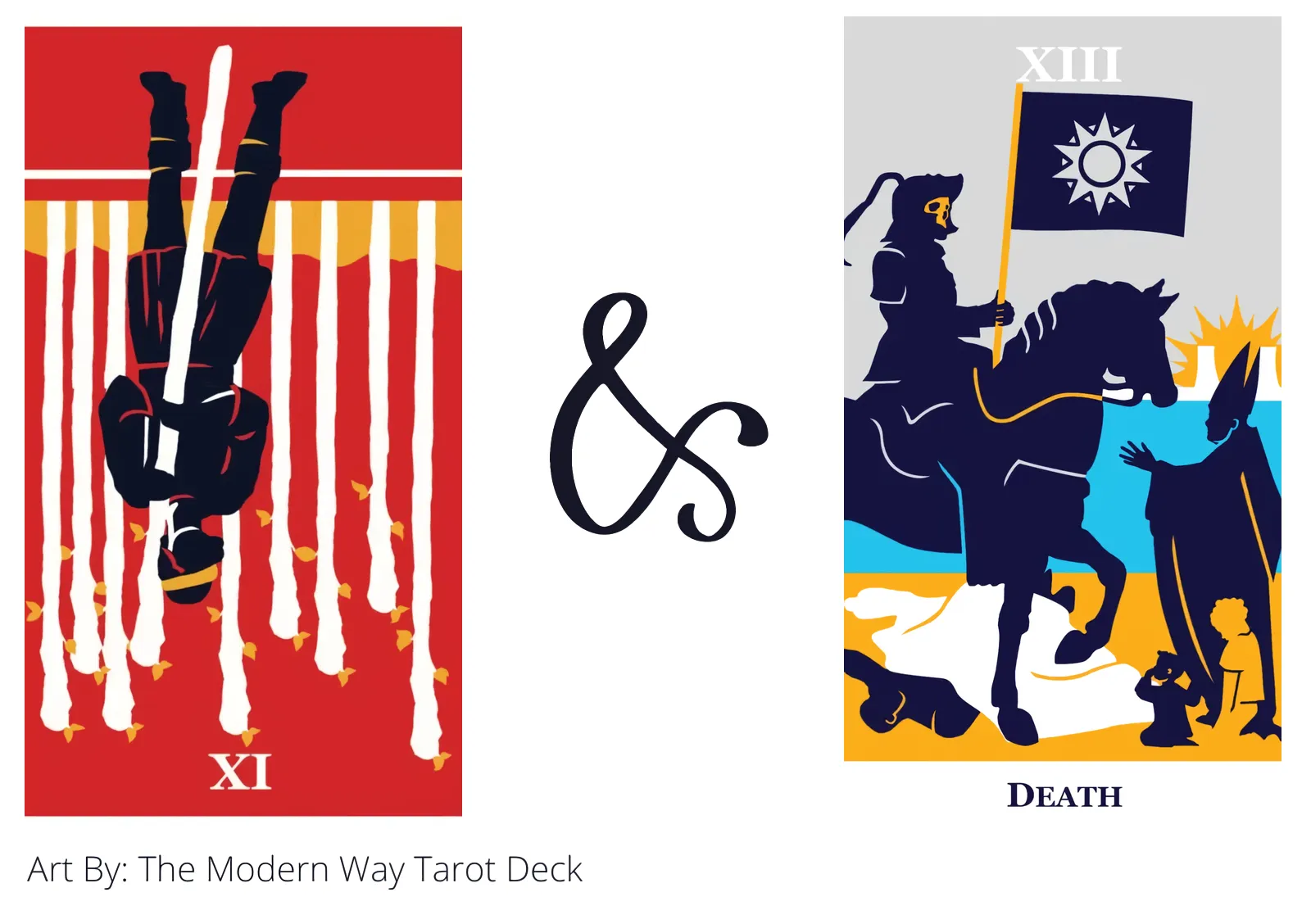 nine of wands reversed and death tarot cards together