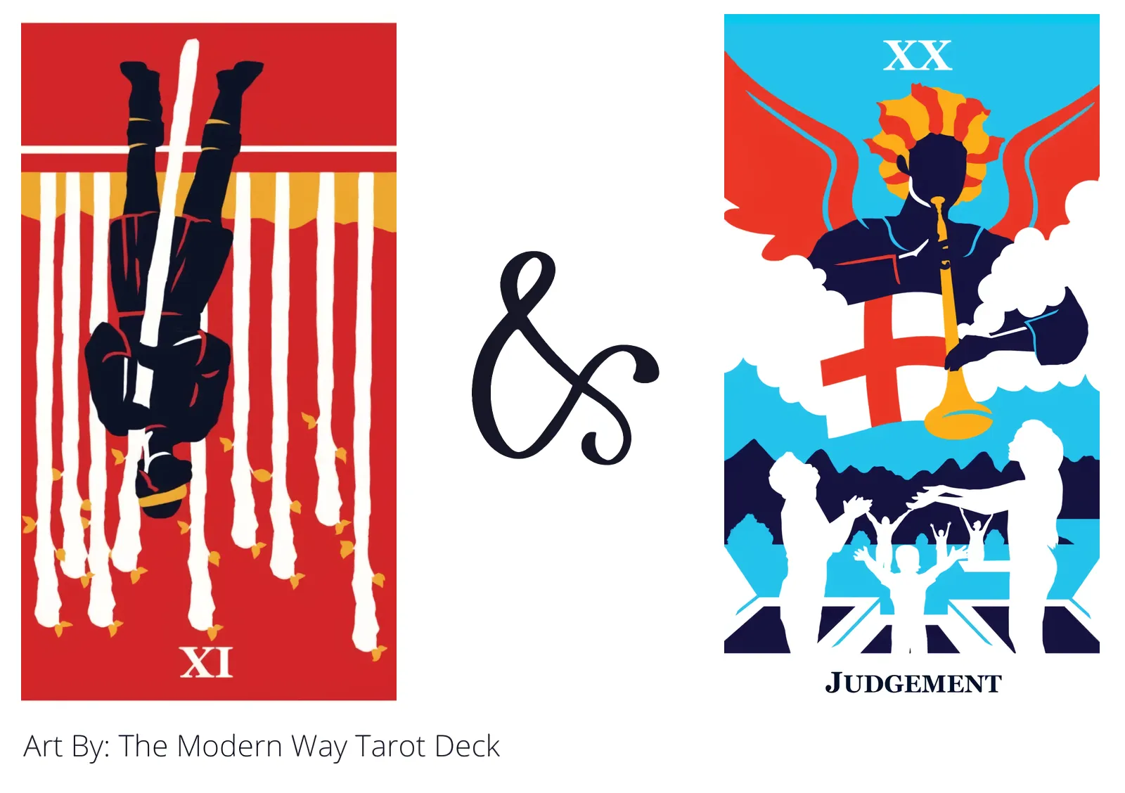 nine of wands reversed and judgement tarot cards together