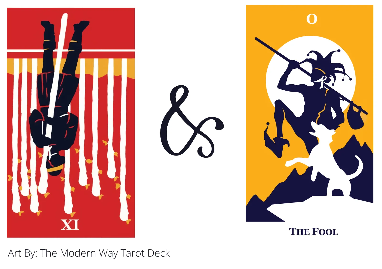 nine of wands reversed and the fool tarot cards together