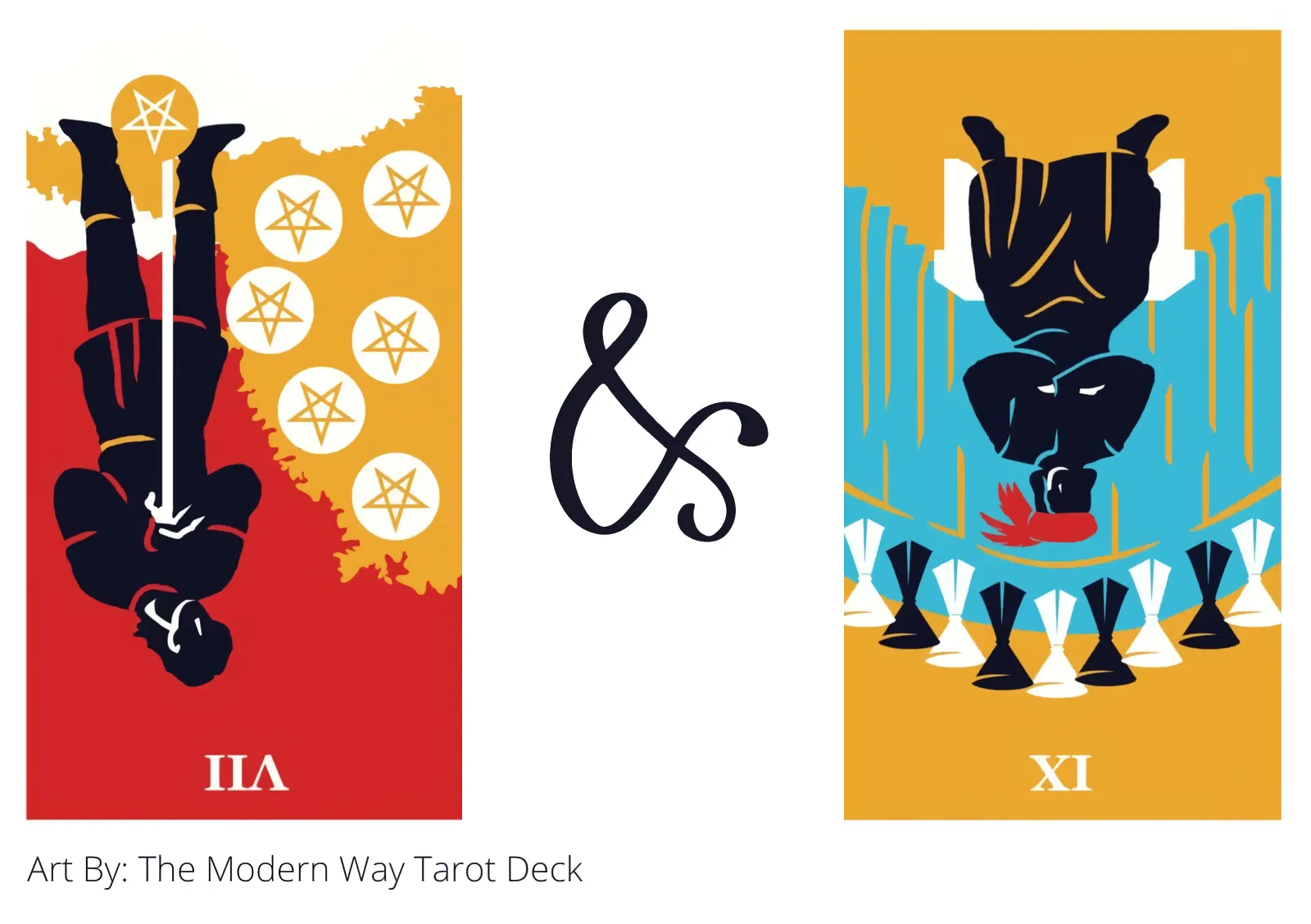 seven of pentacles reversed and nine of cups reversed tarot cards together