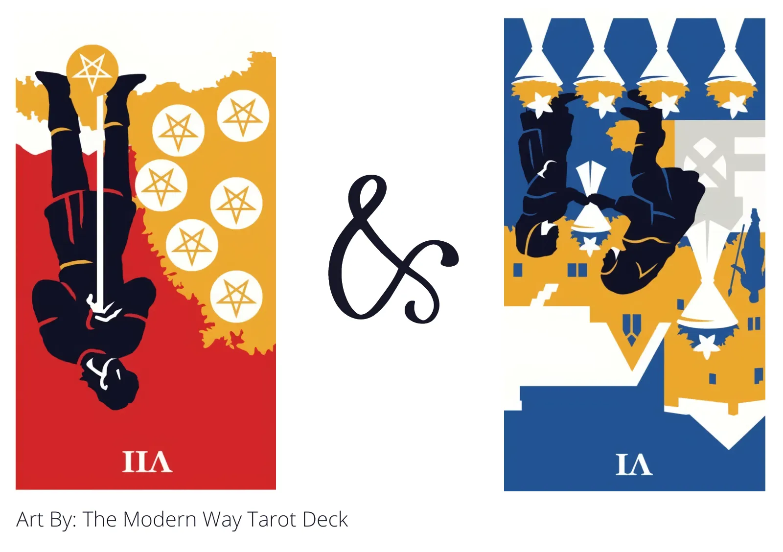 seven of pentacles reversed and six of cups reversed tarot cards together