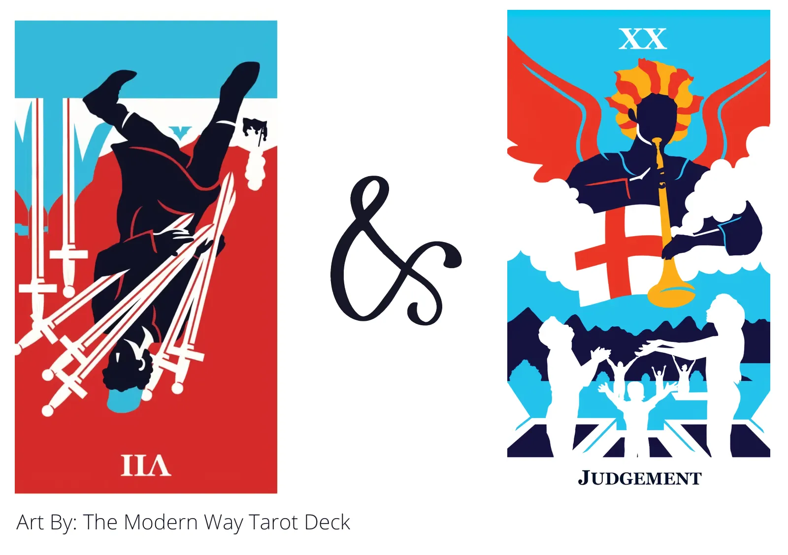 seven of swords reversed and judgement tarot cards together