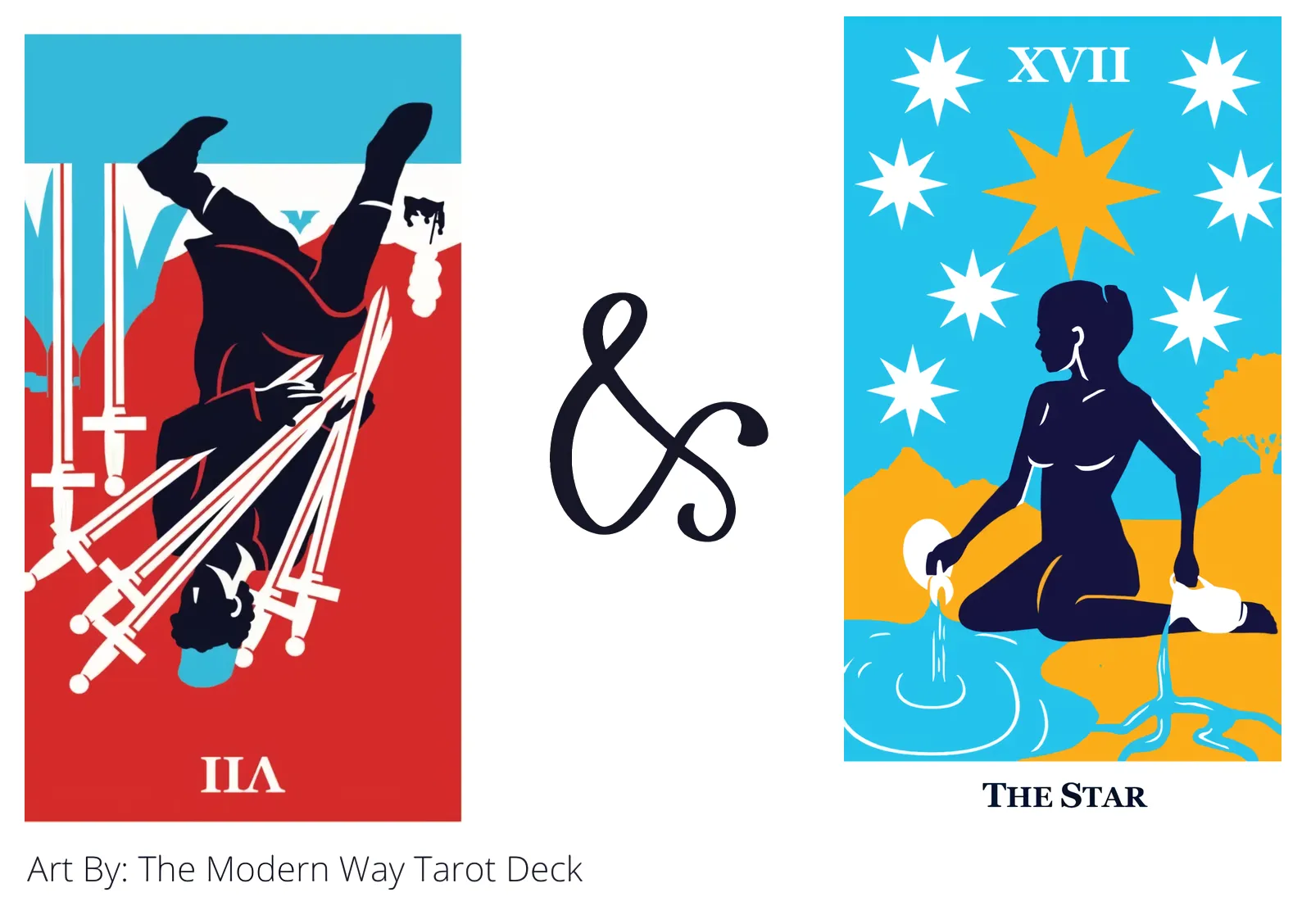 seven of swords reversed and the star tarot cards together