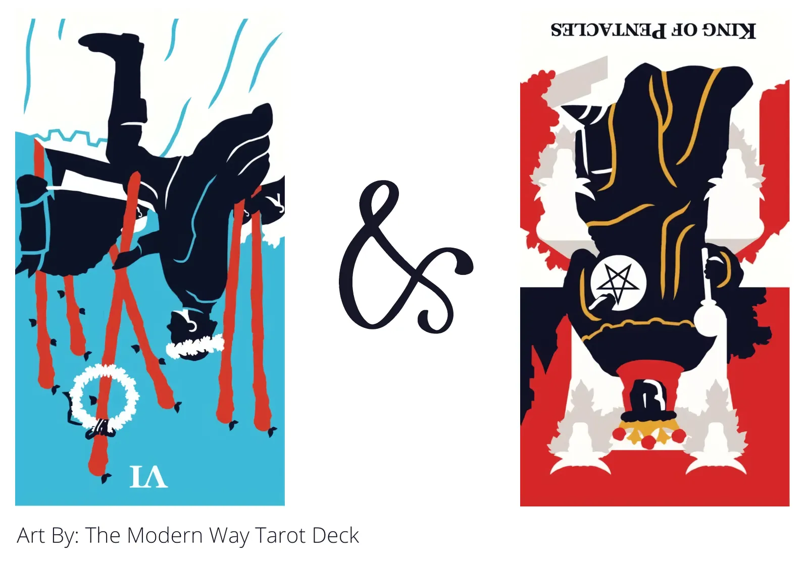 six of wands reversed and king of pentacles reversed tarot cards together