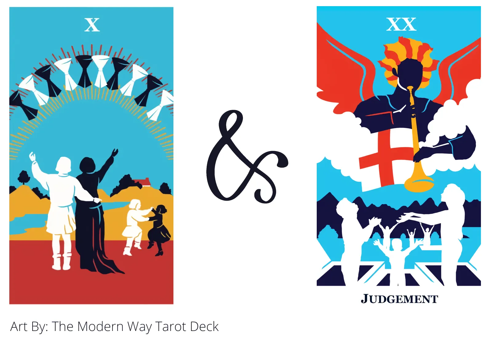 ten of cups and judgement tarot cards together