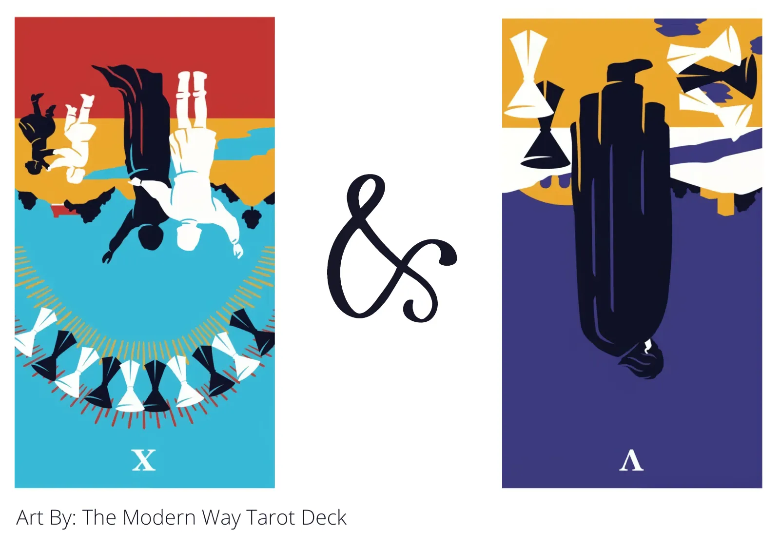 ten of cups reversed and five of cups reversed tarot cards together