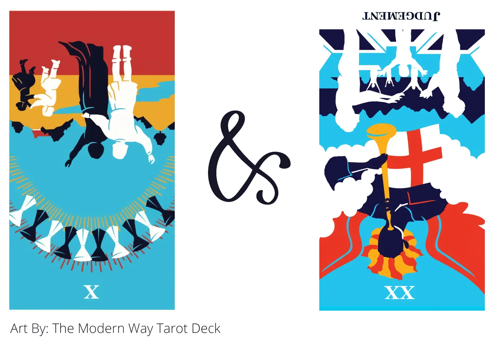 ten of cups reversed and judgement reversed tarot cards together