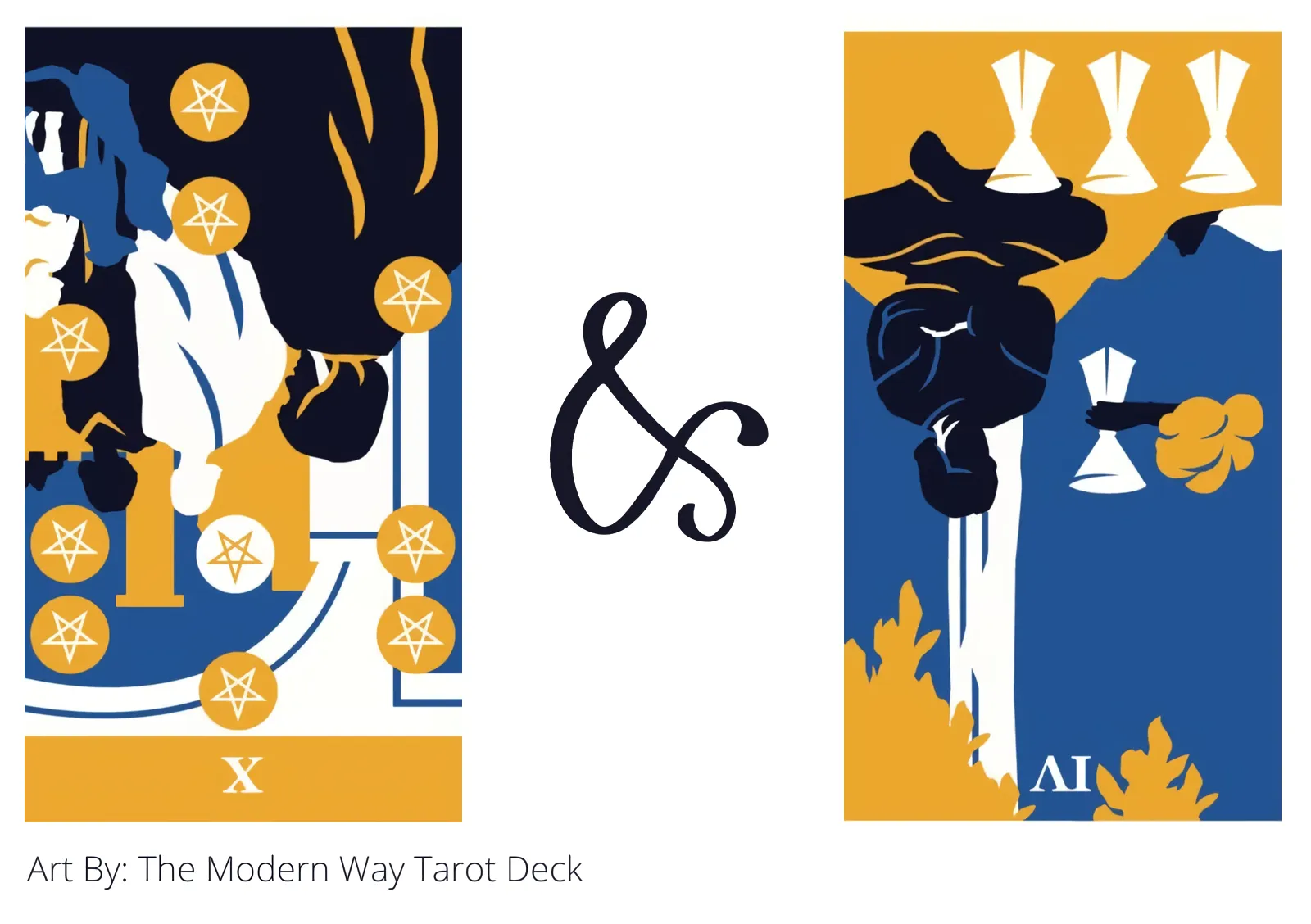 ten of pentacles reversed and four of cups reversed tarot cards together