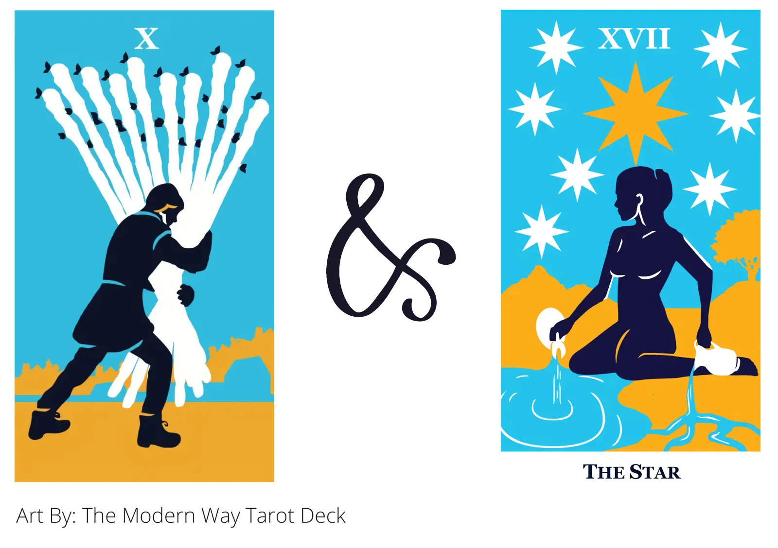 Ten Of Wands AND The Star Tarot Card Combination