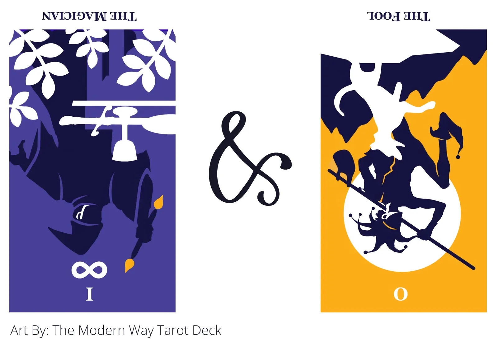 the magician reversed and the fool reversed tarot cards together