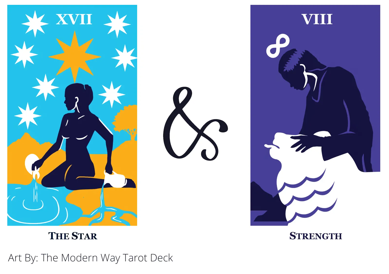 the star and strength tarot cards together