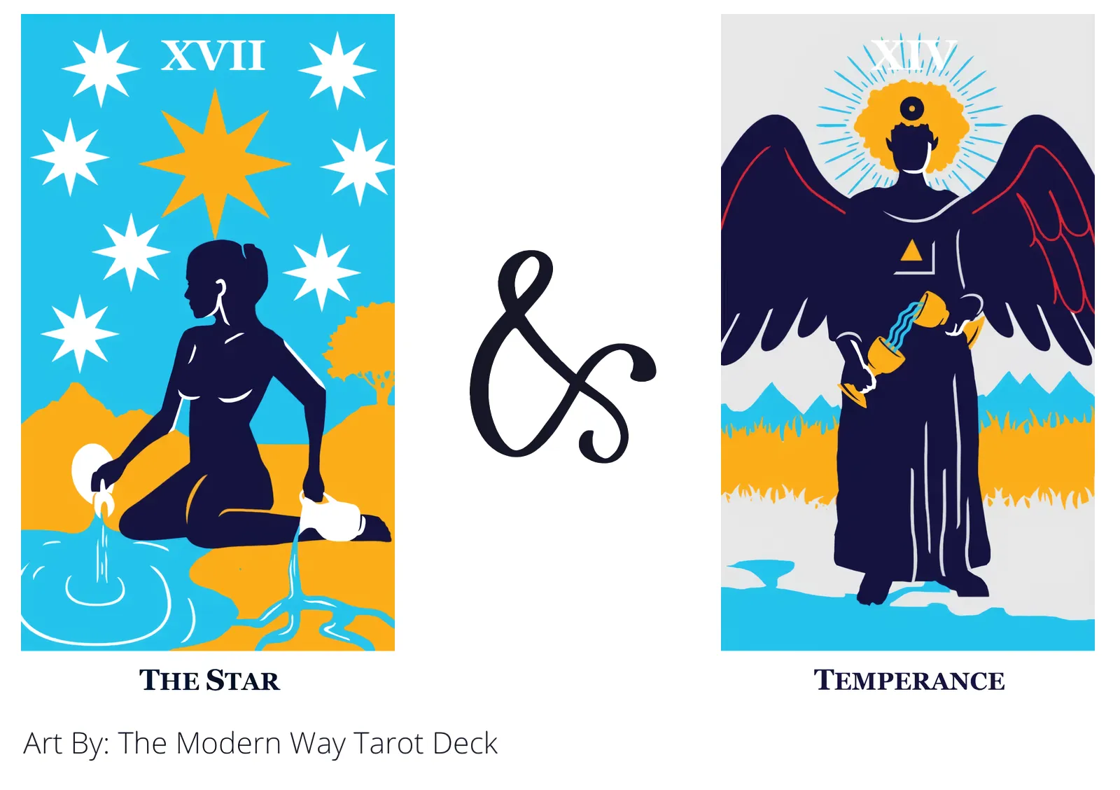 the star and temperance tarot cards together