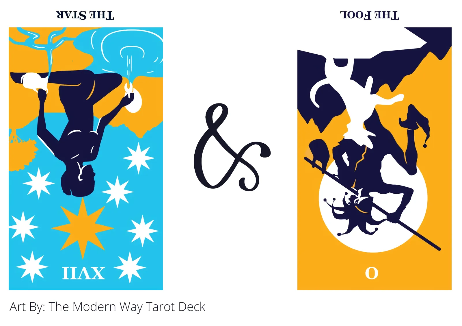 the star reversed and the fool reversed tarot cards together