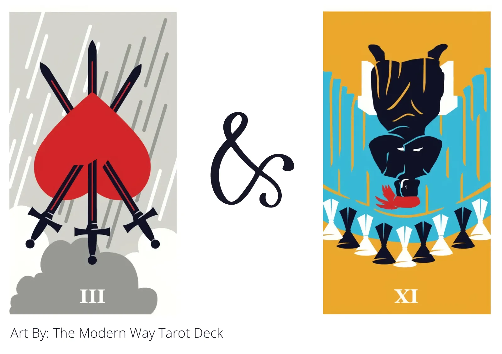 three of swords reversed and nine of cups reversed tarot cards together