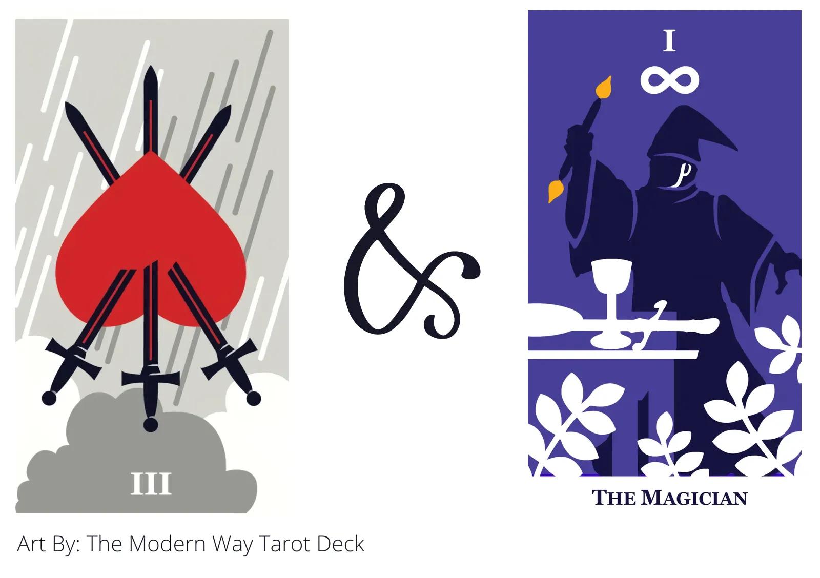 Three Of Swords Reversed AND The Magician Tarot Cards Meaning